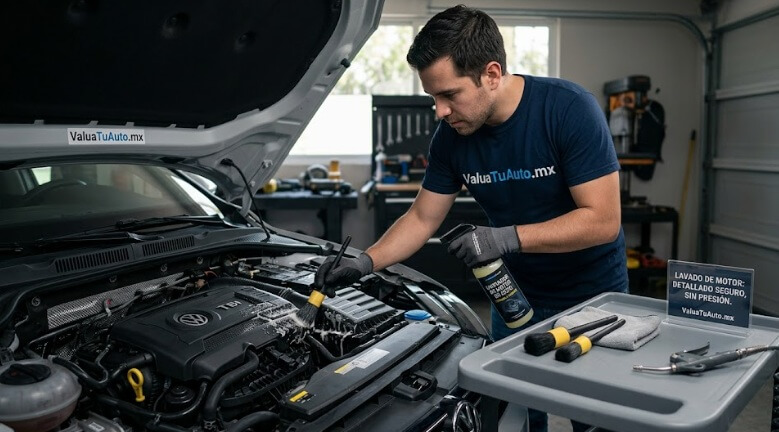 ¿Se puede lavar el motor del auto? Guía para no arruinar la computadora de tu coche